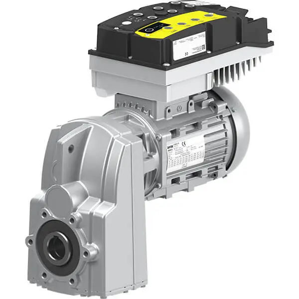 Shaft-Mounted Helical redüktörlü motor G500-S + M550-V + I650 Motec